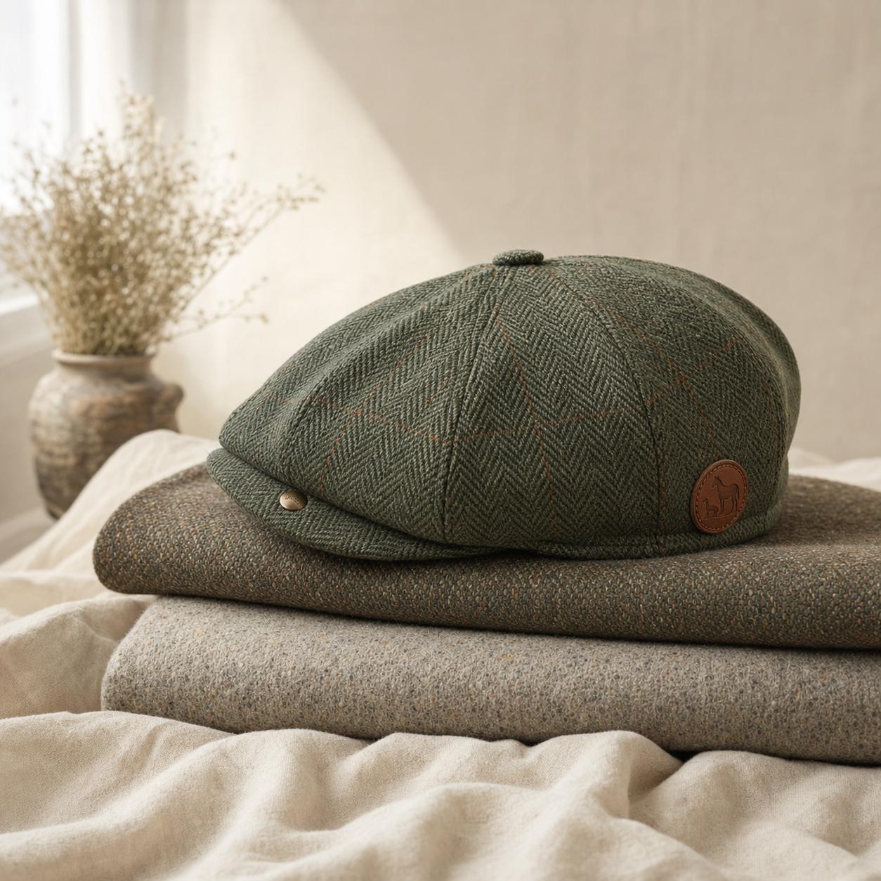 Wool flat cap concept